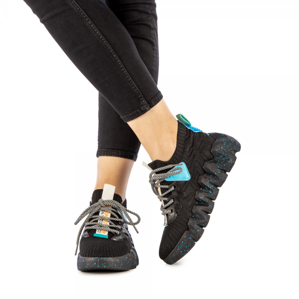Γυναικεία αθλητικά παπούτσια Briela μαύρα, 3 - Kalapod.gr